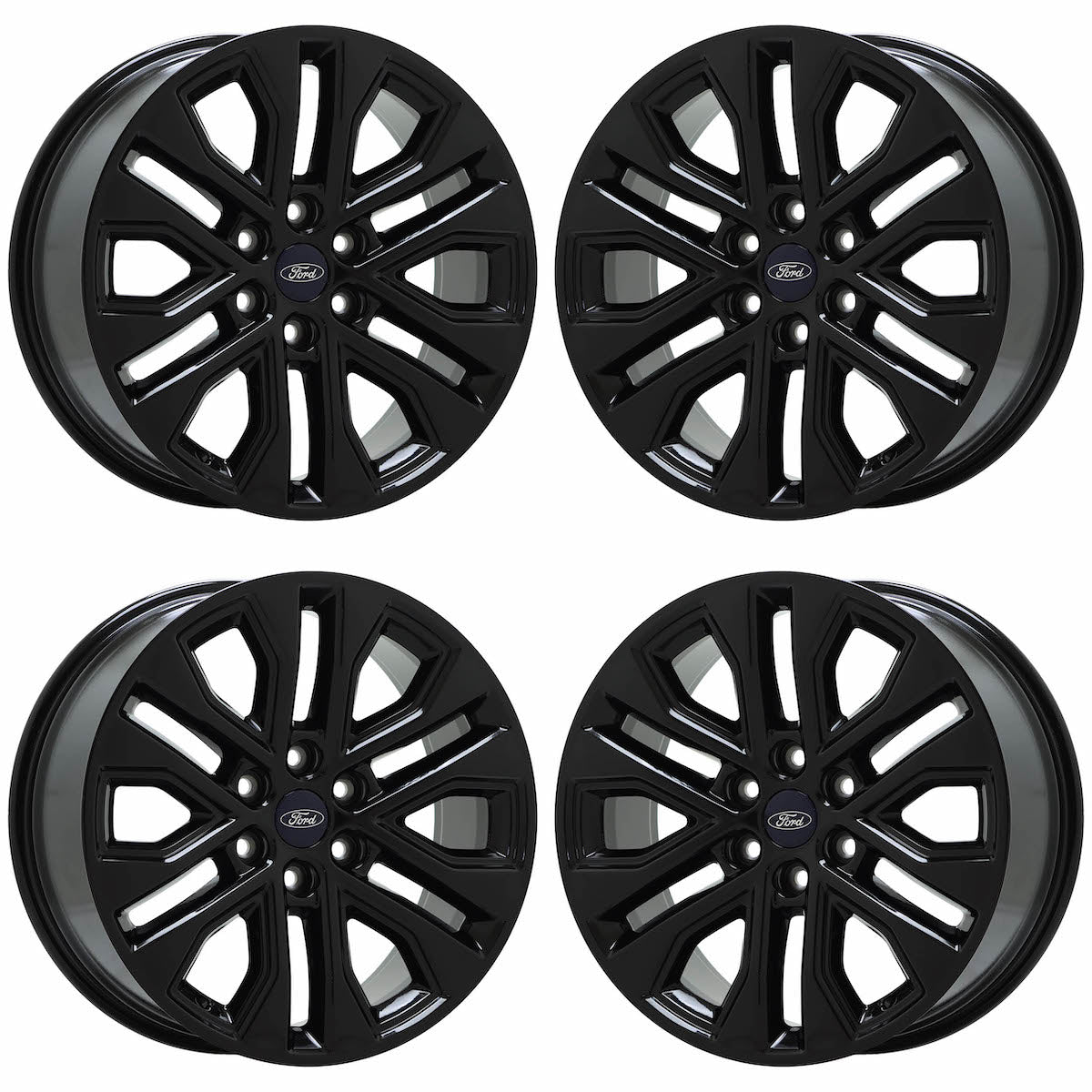 20" Ford F150 Truck Gloss Black wheels rims Factory OEM set 4 10619